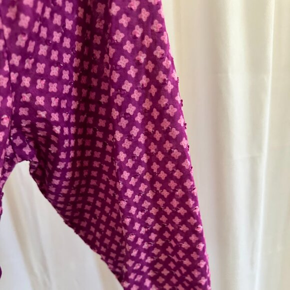 Lane Bryant Women's Plus Size 18/20 Wrap Purple/pink mini floral top - Picture 4 of 7